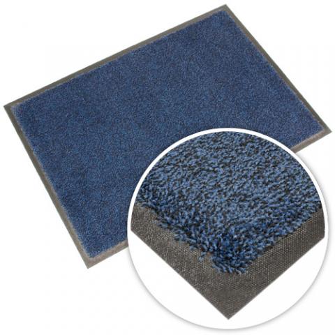 Washable Doormat - Black / Blue